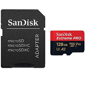 Mua Thẻ Nhớ MicroSDXC SanDisk Extreme Pro A2 V30 U3 4K R170MB/s W90MB/s (Đen đỏ) Hàng Chính Hãng