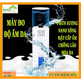 MÁY ĐO ĐỘ ẨM DA CẦM TAY PHUN SƯƠNG NANO XÔNG MẶT TẠO ĐỘ ẨM CHỐNG LÃO HÓA DA 