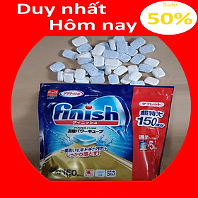 Viên rửa bát Finish Nhât túi 150 viên , Viên rửa chén Finish nhật