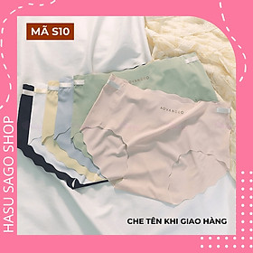 [Mã S10] Combo 10 Quần Lót Nữ Đúc Su Lạnh Advance Cạp Viền Sóng Gân Tăm Không Đường May Gợi Cảm (GIAO MÀU NGẪU NHIÊN)