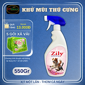 Xịt Khử Mùi Thú Cưng Zily Chai 550g