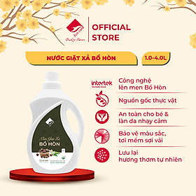 Nước Giặt Xả Hữu Cơ Bồ Hòn ECOCARE Tinh Dầu Hoa Bưởi 1L-2L-4L