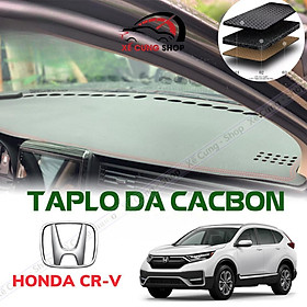 Thảm taplo Honda CRV 2018 - 2022 Da vân carbon cao cấp