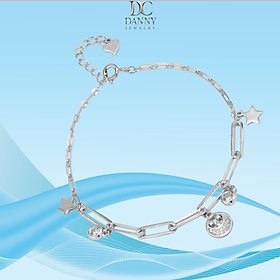 Lắc Tay Danny Jewelry Bạc 925 Xi Rhodium Hoạ Tiết Bi LACY73