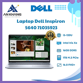 Mua Laptop Dell Inspiron 16 5640 71035923 (Intel Core 5 120U | 16GB | 1TB | 16 inch FHD + | Win 11 | Office | Xanh) - Hàng Chính Hãng - Bảo Hành 12 Tháng