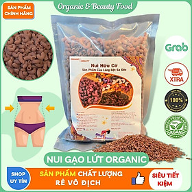 Nui Gạo Lứt Organic&Beauty - Nui Rau Củ Eatclean/ Giảm Cân / Healthy - Nui Hữu Cơ - Túi 300g/ 500g