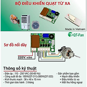 Mua Mạch quạt máy điều khiển từ xa QT-311