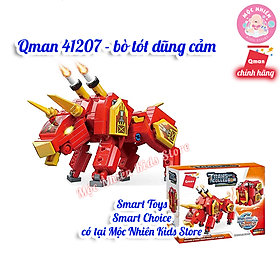 Đồ Chơi Lắp Ráp Xếp Hình QMAN MAGIC CUBE - Robot Động Vật Biến Hình 3 in 1 Dành Cho Bé Trai Từ 6 Tuổi - Mộc Nhiên