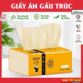 Thùng Giấy Ăn 30 Gói Giấy Rút Gấu Trúc Cao Cấp Sipiao Mềm Mịn Dẻo Dai Tiện Lợi Thấm Hút Tốt