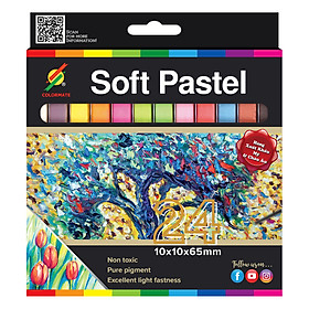 Hộp Giấy 24 Cây Phấn Màu Sost Pastel Colormate