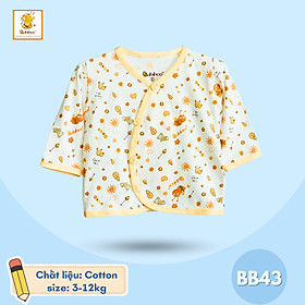 Áo sơ sinh dài tay Babibo áo sơ sinh cotton in họa tiết đáng yêu BB43
