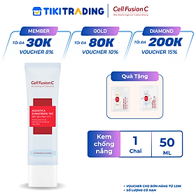 Kem Chống Nắng Cấp Ẩm Dịu Da Cell Fusion C Aquatica Sunscreen 100 SPF 50+/PA