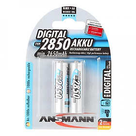 Pin Sạc AA 2850 BL 2 ANSMANN Vỉ 2 viên - Hàng Nhập Khẩu