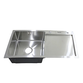 Mua Chậu rửa chén inox SUS304 ALLYBUILD  chậu đúc inox rửa chén  chậu inox 1 hộc   1 cánh  bàn đa năng  mặt xước 3 ly  chống ồn  chậu rửa ABCRI001B