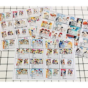 Combo 80 nhãn vở Kuroko No Basket