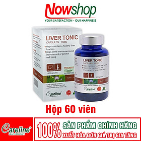 Liver Tonic 13000mg Careline hộp 60 viên cải thiện chức năng gan giúp giải độc mát gan hạ men gan