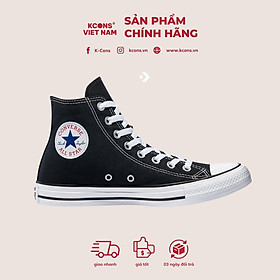 Chuck Taylor Classic Black High | Giày Con Vải Màu Đen Cổ Cao M9160C