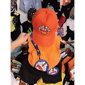 Set ba lỗ kèm nón in hình siêu cưng cho bé 8-18kg