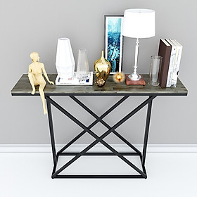 Mua Bàn console  kệ trang trí mặt gỗ màu nâu lau khung sắt sơn tĩnh điện Juno sofa CSTCT005 120x30x82 cm