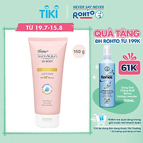 Kem Chống Nắng Dưỡng Thể Trắng Mịn Sunplay Skin Aqua Uv Body Whitening Lotion SPF 50+ Pa++++ (150G)