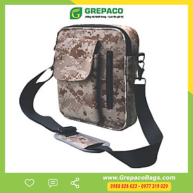 Túi Đeo Chéo Nam Thời Trang Vải Bố Canvas Cao Cấp Dạng Hộp Chống Thấm Nước, Du Lịch, Đi Học, Đi Chơi