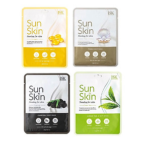 Combo 4 Mặt Nạ Dưỡng Ẩm, Sáng Da, Chống Lão Hóa ISK Sun Skin Mask 4x23g