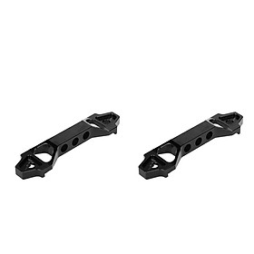 2 Pieces Aluminum Battery Holder Lightweight And Durable Frame Mounting Car Battery Clip - Black