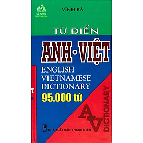 Hình ảnh sách Sách - Từ Điển Anh - Việt 95000 Từ (Bìa Cứng) ( Vĩnh Bá ) - HA