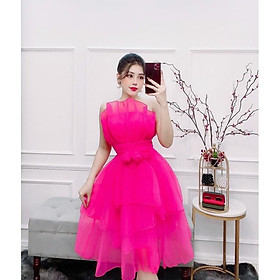 Đầm dự tiệc xếp tầng cúp ngực hoa eo TRIPBLE T DRESS - MS17Y- Size M/L