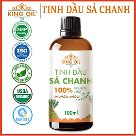 Tinh dầu Sả Chanh nguyên chất từ thiên nhiên, Xuất khẩu thị trường Mỹ, An Toàn Cho Trẻ, Thơm Phòng, Khử Mùi, Kháng Khuẩn, Đuổi Muỗi, Giải Cảm - KingOil
