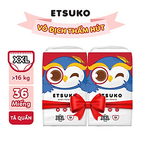 Combo 2 bịch tã quần Etsuko size XXL 36 pcs