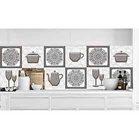 Mua Decal gạch bông dán bếp - có sẵn keo GB03