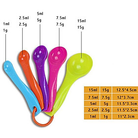 Mua Thìa Đong Định Lượng Nhiều Màu Sắc Dụng Cụ Đong Nguyên Liệu ML GRam Nhà Bếp Chính Xác Cao Cấp - THIADONG