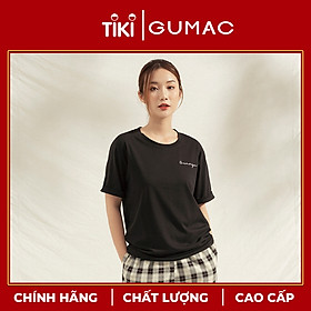 Áo thun nữ GUMAC ATA1111 thiết kế lai lật thêu