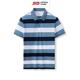Áo Polo Nam Cotton 5S FASHION , Phom Ôm Vừa Vặn, Thiết Kế Kẻ Ngang Phối Màu Nổi Bật, Trẻ Trung