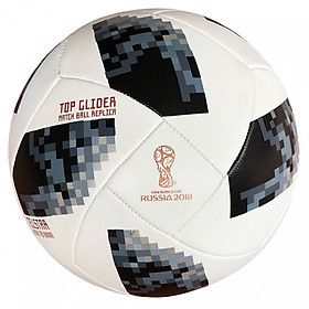 Bóng đá cao cấp World Cup 2018 TELSTAR số 5 Kèm kim bơm bóng (màu đen/trắng)