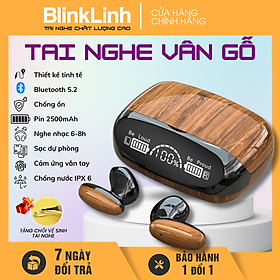Mua  FREESHIP  Tai Nghe Bluetooth Không Dây Vân Gỗ Cổ Điển  Sang Trọng  Có Sạc dự phòng  Chống nước  Khử Ồn hiệu quả  Âm thanh Hifi  Siêu bass  Cảm Biến Vân Tay 1 chạm  Thiết kế công thái học Thoải mái vận động  Tặng Kèm 1 Chổi Vệ Sinh