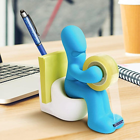 Cung cấp văn phòng Butt Station - Ribbon Reel vui nhộn - Cửa phụ kiện văn phòng vui nhộn và thân thiện với cuộn ruy băng, trombone, ghi chú dính và bao gồm bút