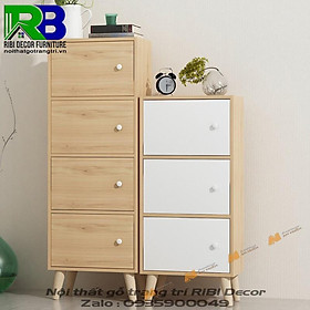 Made in VN Kệ tủ đa năng gỗ mdf melamine, tiện lợi, sang trọng gỗ mdf 17mm công ty Mộc Phát độ bền trên 30 năm AN040