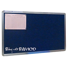 Bảng ghim vải nỉ màu xanh dương kt40x60cm