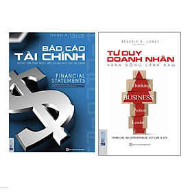 Combo 2 cuốn :Hướng dẫn Báo cáo tài chính + Tư duy doanh nhân ( tặng 1 giá đỡ iring dễ thương )