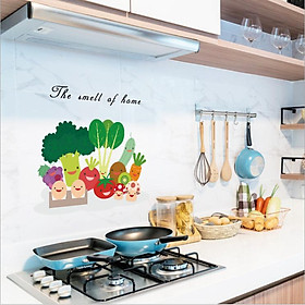 Decal dán bếp chống thấm dầu hình ngộ nghĩnh DBT023( 60 x 90 cm)