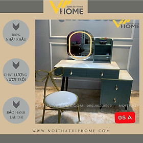 Mua Bàn trang điểm  bàn phấn kèm gương tích hợp đèn LED kèm nút cảm ứng thông minh và ngăn kéo để đồ tiện lợi BTD-00057