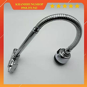 Vòi rửa chén bát hợp kim cắm tường lò xo