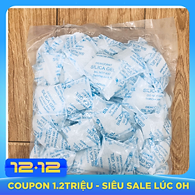 Gói hút ẩm Silicagel loại 5gram (1kg có 200 gói nhỏ kích thước 5x5,5cm)