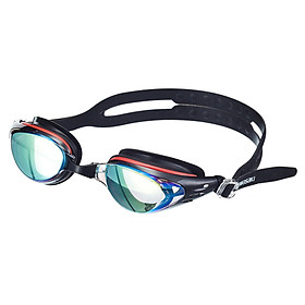 Kawasaki KAWASAKI Goggles Men and women HD Fog & Waterproof Myopia Plating Swimming Goggles Electroplating Goggles GT-800M Black Myopia 200 Degree Goggles