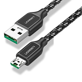 Mua Cáp sạc Oppo R9 sang usb đầu mạ vàng cáp bọc lưới dài 0.5M màu đen UGREEN USB50380Us271 Hàng chính hãng