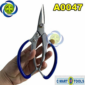 Kéo C-Mart A0047 cán nhôm bọc nhựa lưỡi kéo SK5