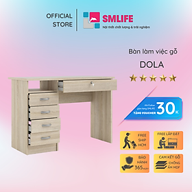 Mua Bàn làm việc tại nhà bằng gỗ kiểu dáng nhỏ gọn SMLIFE Dola