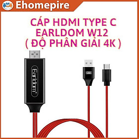 Cáp HDMI Type C Earldom W12 ( Độ Phân Giải 4K ) - Hàng chính hãng